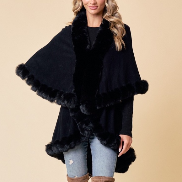 20 Absolutely Fabulous Faux Fur Trim Cardigan Jacket - Picture 4 of 5